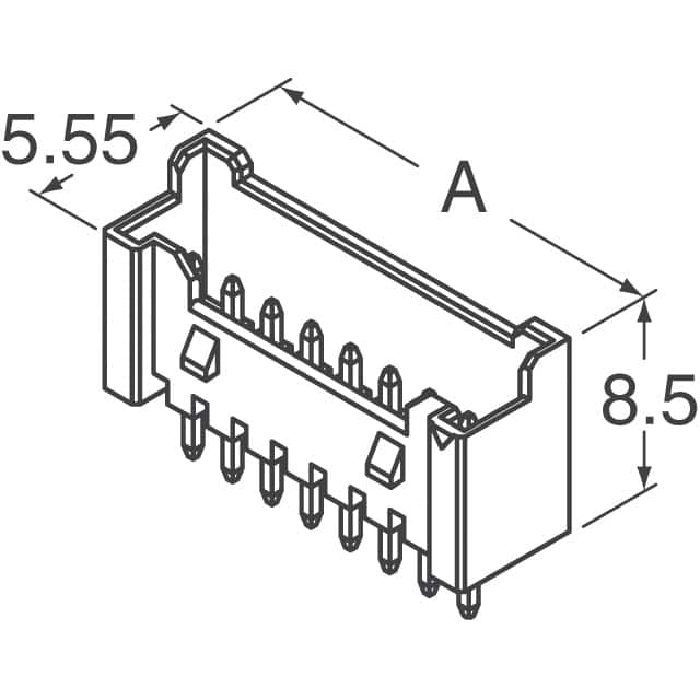 353620850 Molex  Embases à broches mâles